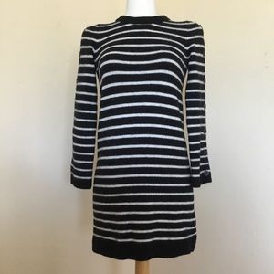 Madewell Sweater Dress Black and White Striped Size XS